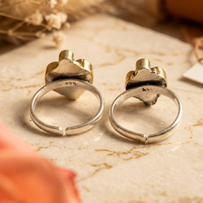 Noor Ratna Toe Ring - Zirak Silver