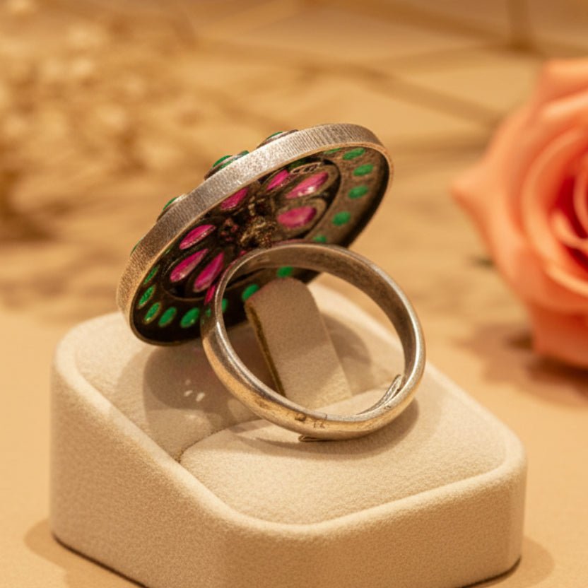 Padma Ring - Zirak Silver