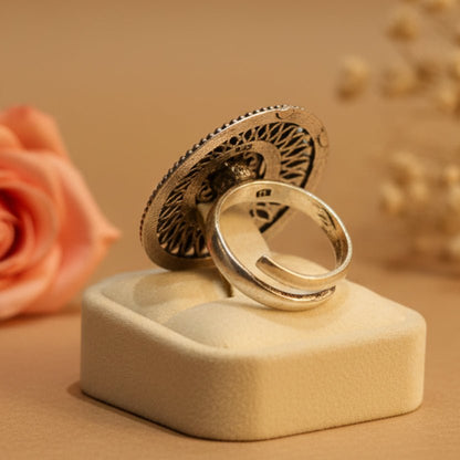 Padma Ring - Zirak Silver