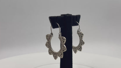 Mandala Hoop Dangles