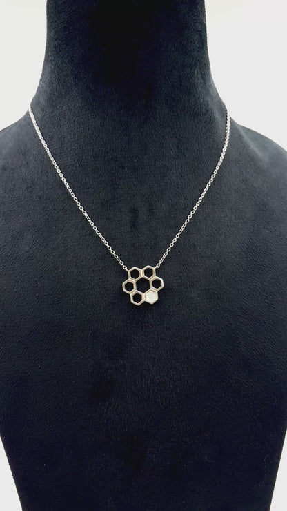 Honeycomb Halo Pendant