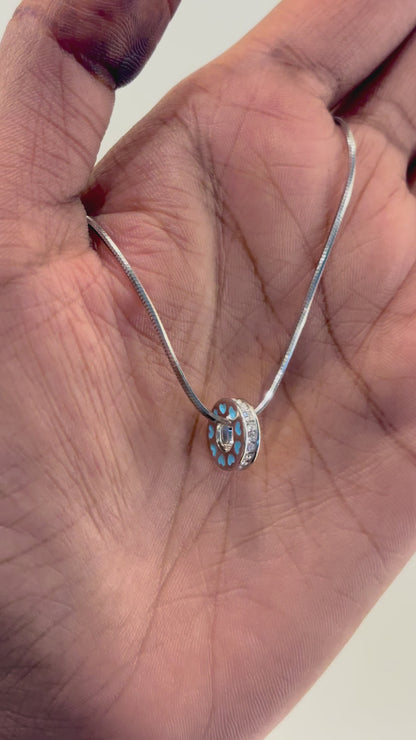 Sterling Silver Crystal Spacer Charm – Elegant Bracelet Filler Bead