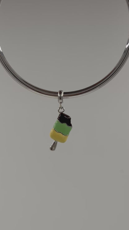 Sterling Silver Enamel Ice Cream Charms – Popsicle Jewelry for Summer