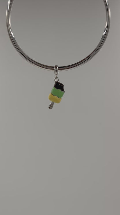 Sterling Silver Enamel Ice Cream Charms – Popsicle Jewelry for Summer