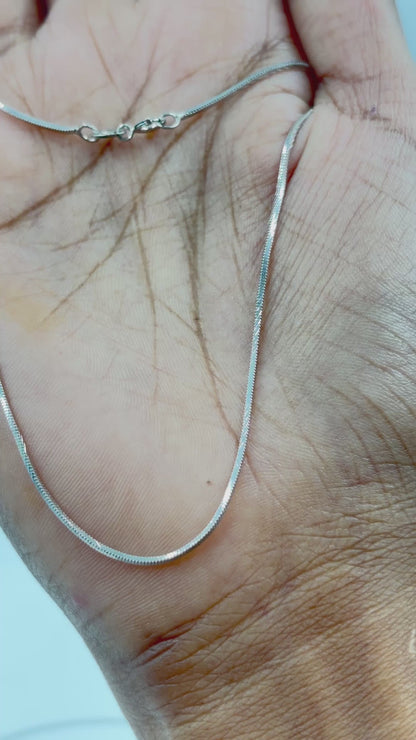 Ksham Chain – Snake Silver Chain
