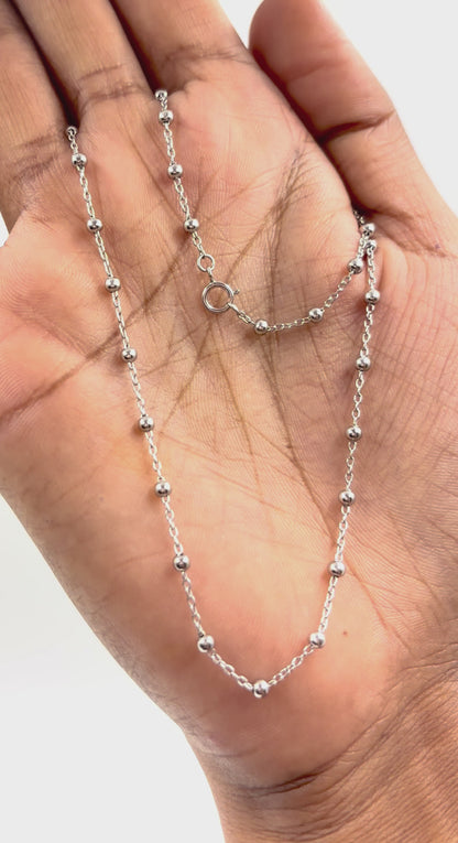 Arzoo Chain – Saturn Silver Chain