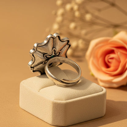 Pushpa Ring - Zirak Silver