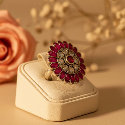 Pushpa Ring - Zirak Silver
