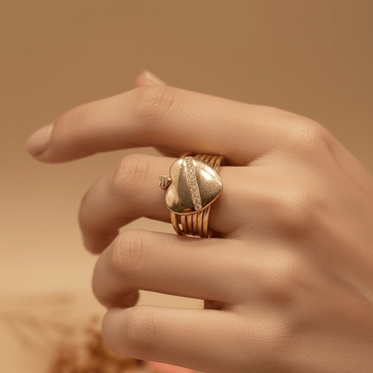 Pyar Magic Ring with Bracelet - Zirak Silver