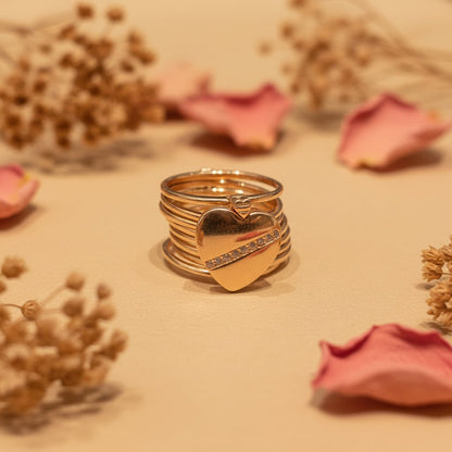 Pyar Magic Ring with Bracelet - Zirak Silver