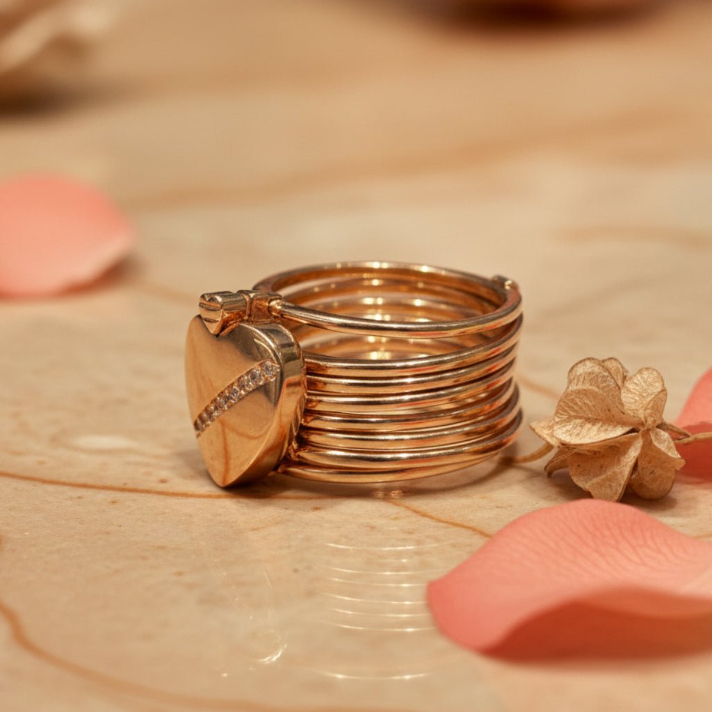 Pyar Magic Ring with Bracelet - Zirak Silver