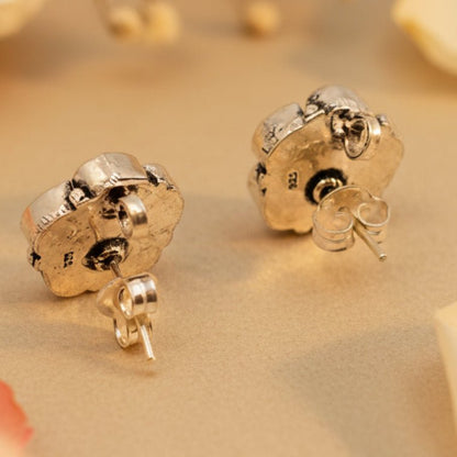 Ragini Stud Earrings - Zirak Silver