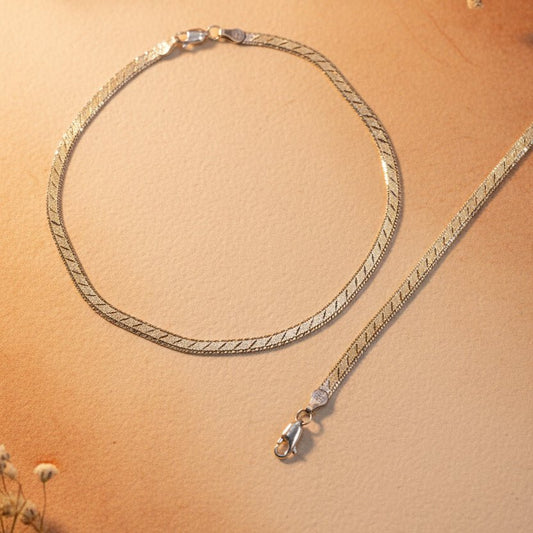 Rajsi Anklet - Zirak Silver