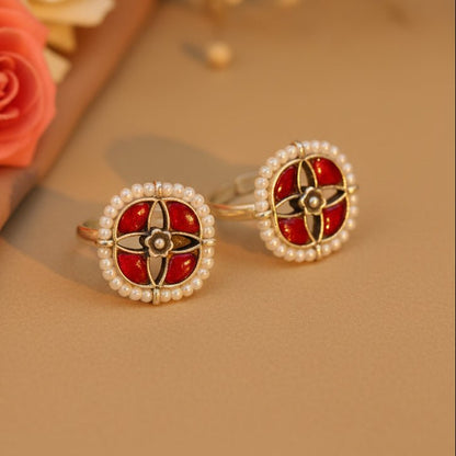 Rangoli Toe Rings - Zirak Silver