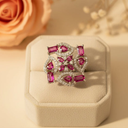 Rangrez Ruby Ring - Zirak Silver