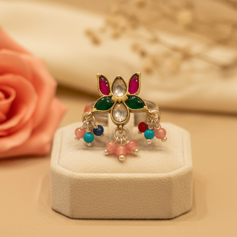 Rangriti Ring - Zirak Silver