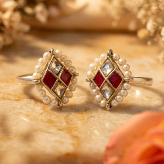 Rani Heera Toe Ring - Zirak Silver