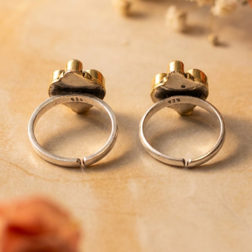 Rani Noor Toe Ring - Zirak Silver