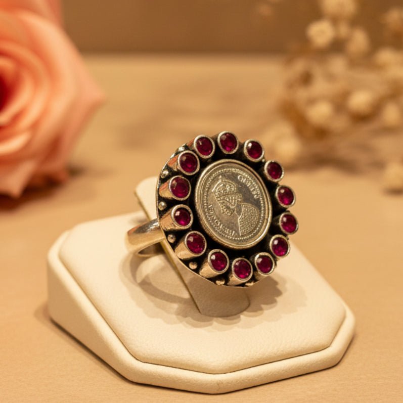 Rani Sikka Ring - Zirak Silver