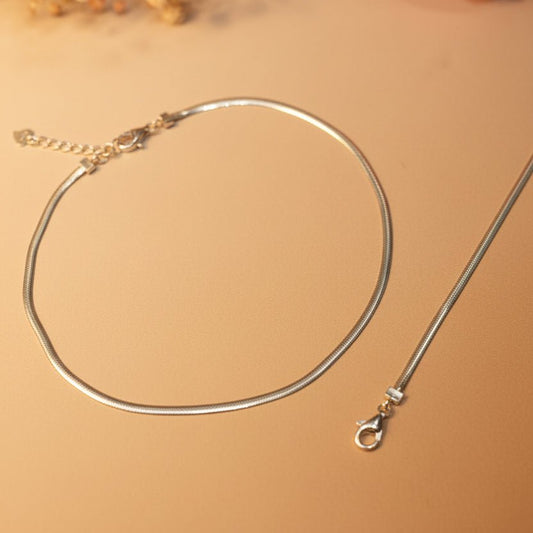 Rekha Silver Anklet - Zirak Silver