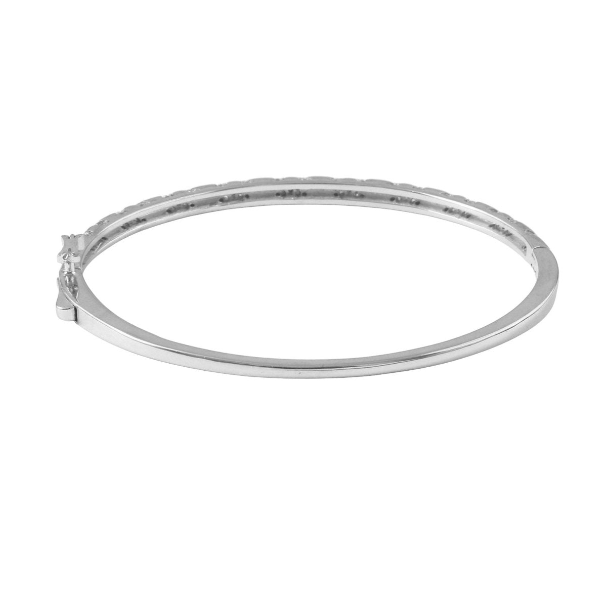 Rose Gold X - Pattern Silver Bacelet - Zirak Silver