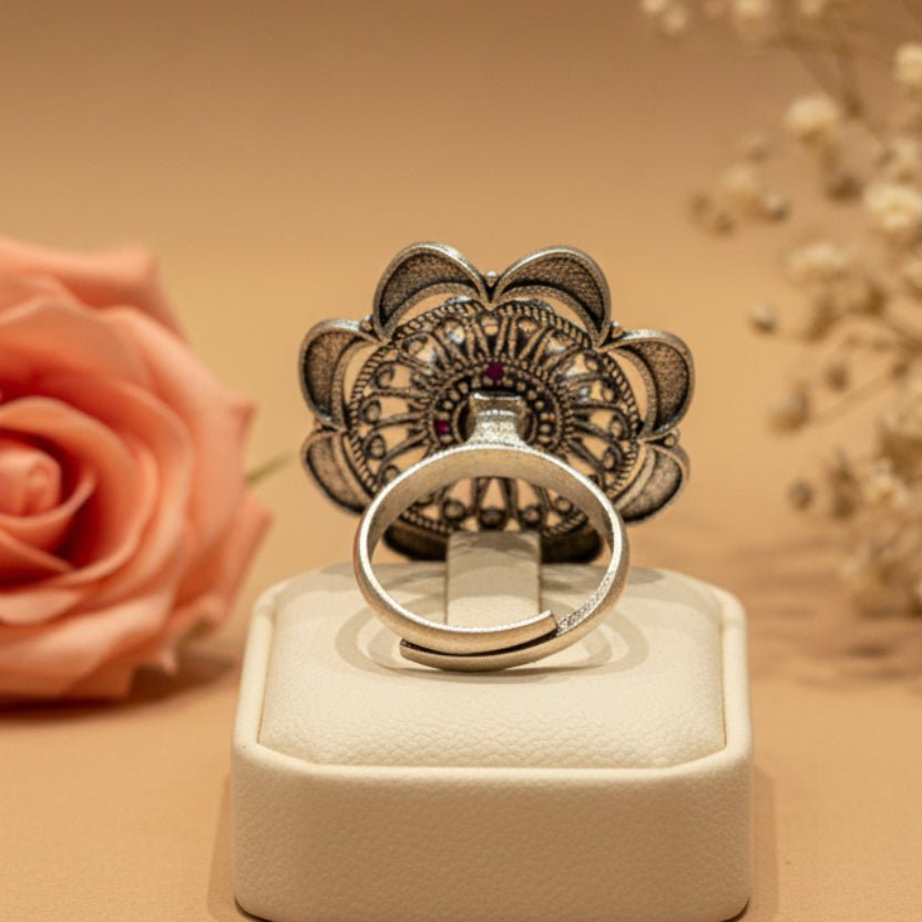 Ruhani Ring - Zirak Silver