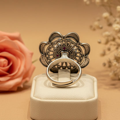 Ruhani Ring - Zirak Silver