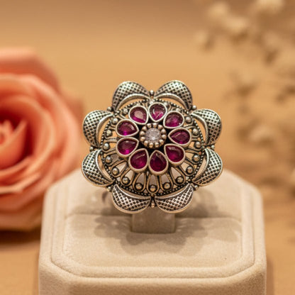 Ruhani Ring - Zirak Silver
