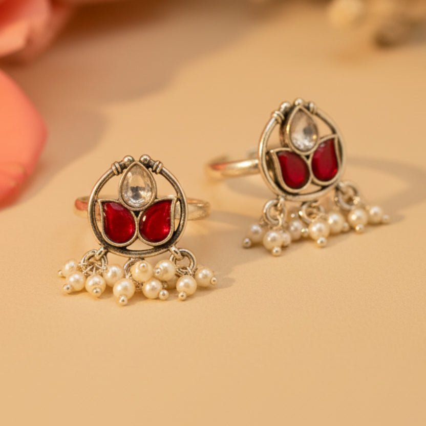 Rupika Toe Rings - Zirak Silver