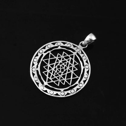Sacred Geometry Silver Pendant - Zirak Silver