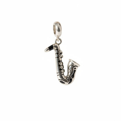 Sargam Saxophone Charm - Zirak Silver