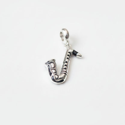 Sargam Saxophone Charm - Zirak Silver