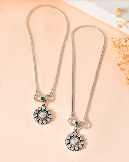 Sitara Anklet - Zirak Silver