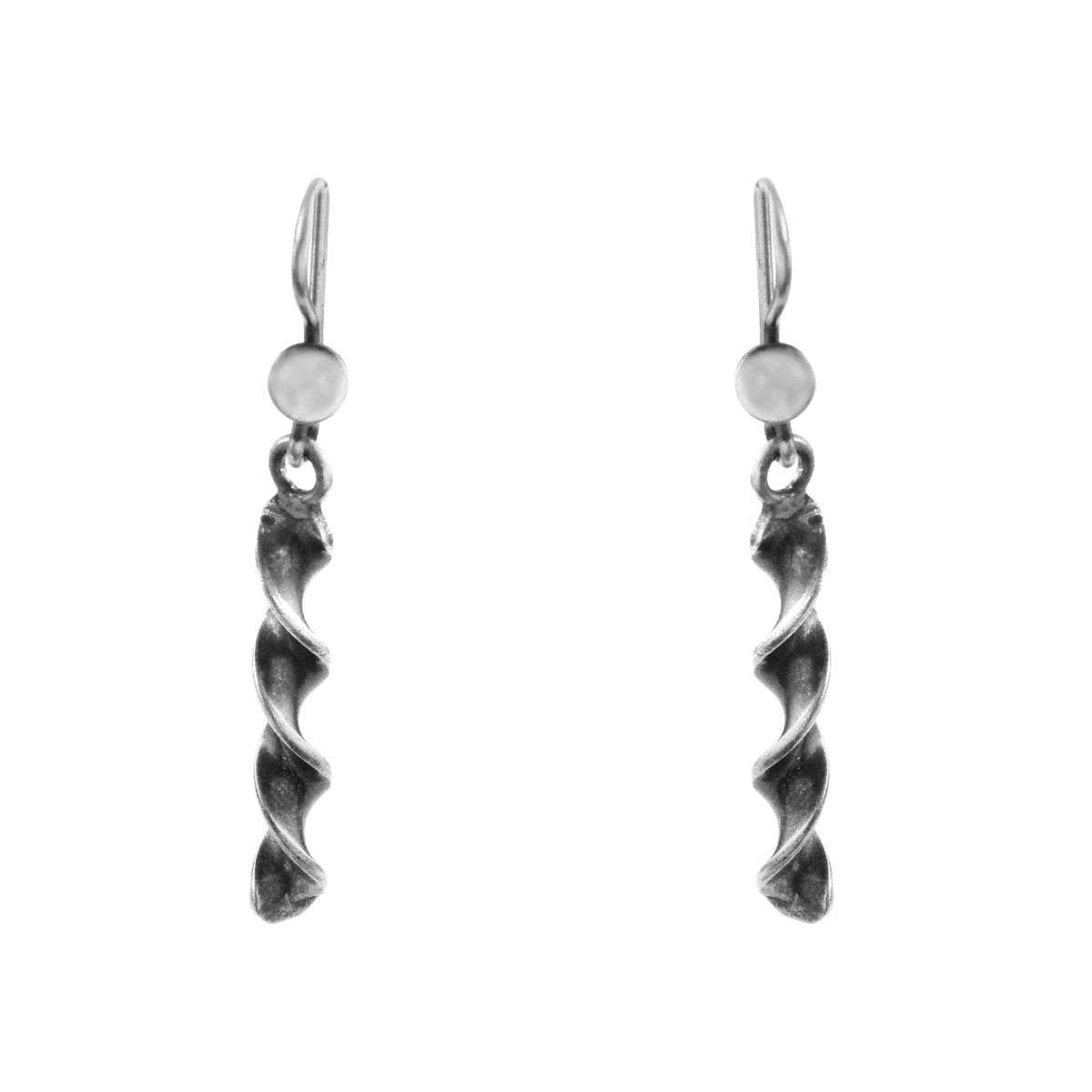 Spiral Helix Drops - Zirak Silver