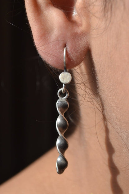 Spiral Helix Drops - Zirak Silver