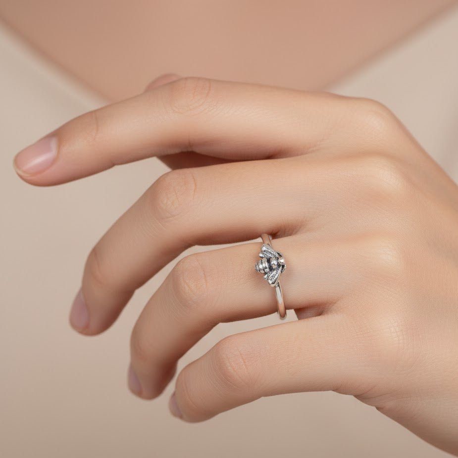 Sterling Silver Bee Ring - Zirak Silver