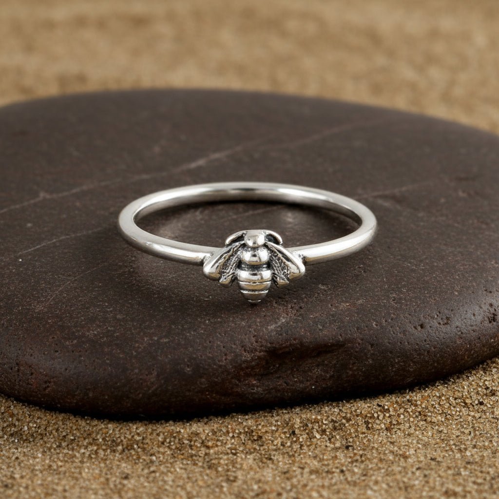 Sterling Silver Bee Ring - Zirak Silver