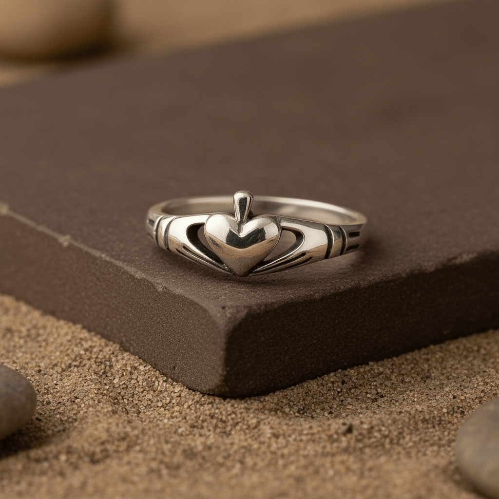 Sterling Silver Claddagh Ring – Irish Love Loyalty Friendship Band - Zirak Silver