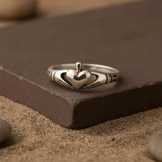 Sterling Silver Claddagh Ring – Irish Love Loyalty Friendship Band - Zirak Silver