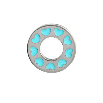 Sterling Silver Crystal Spacer Charm – Elegant Bracelet Filler Bead - Zirak Silver