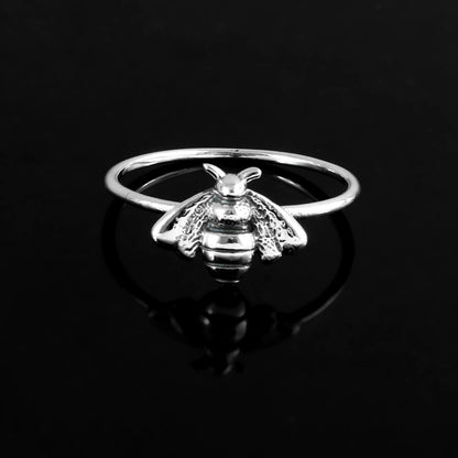 Sterling Silver Honey Bee Ring - Zirak Silver