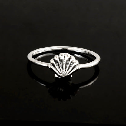 Sterling Silver Shell Motif Ring - Zirak Silver