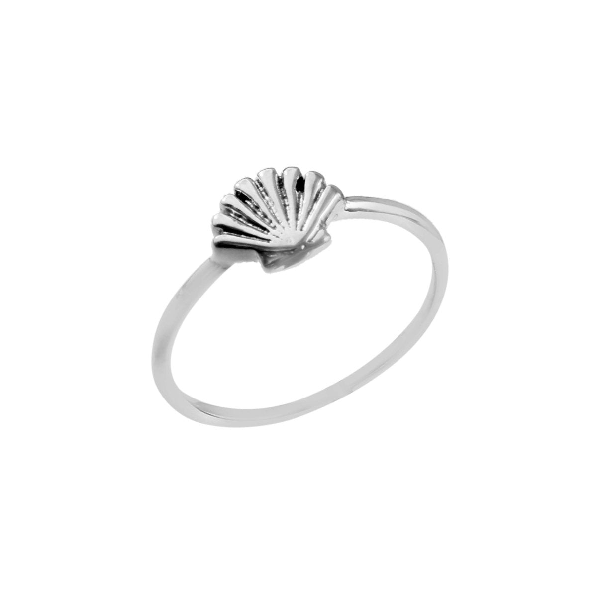 Sterling Silver Shell Motif Ring - Zirak Silver