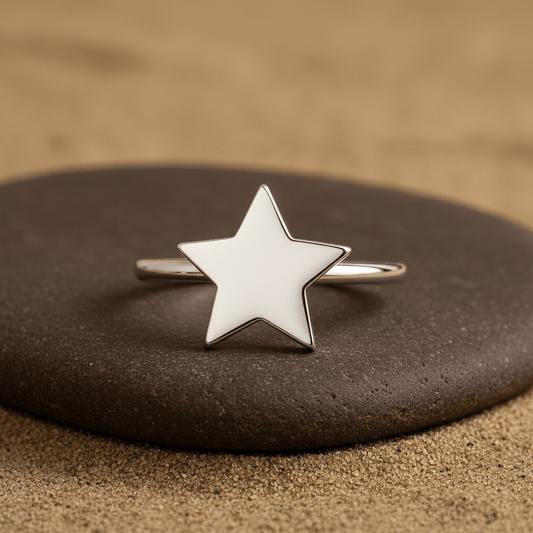 Sterling Silver Star Ring for Women - Zirak Silver