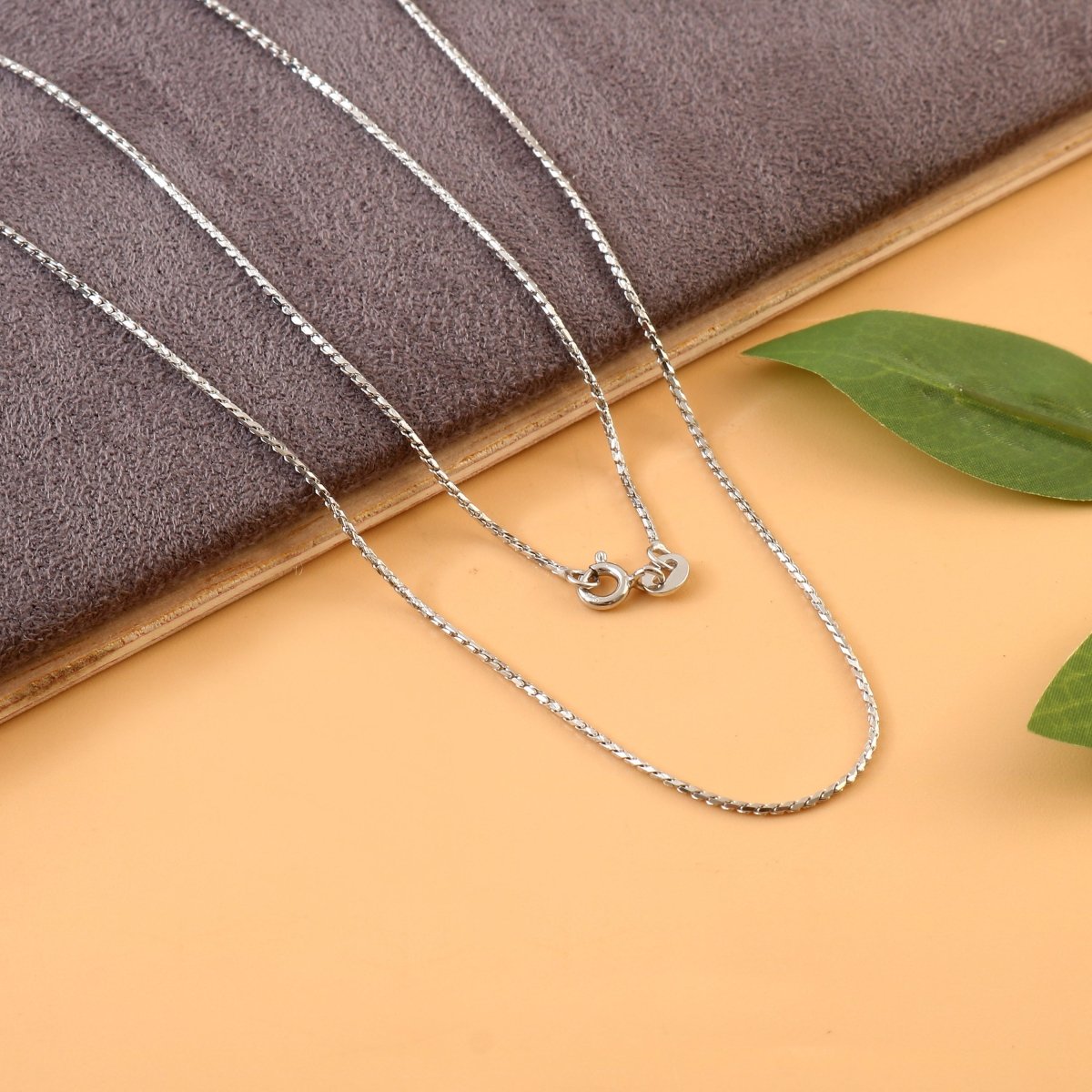 Sterling Silver Wheat Chain | 925 Silver Spiga Chain Necklace for Men & Women - Zirak Silver