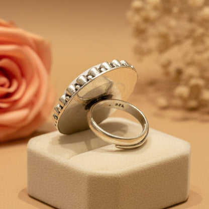 Surya Kamal Ring - Zirak Silver