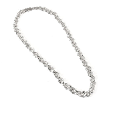 Taaruq Chain – Glossy Finish Cable Silver Chain - Zirak Silver