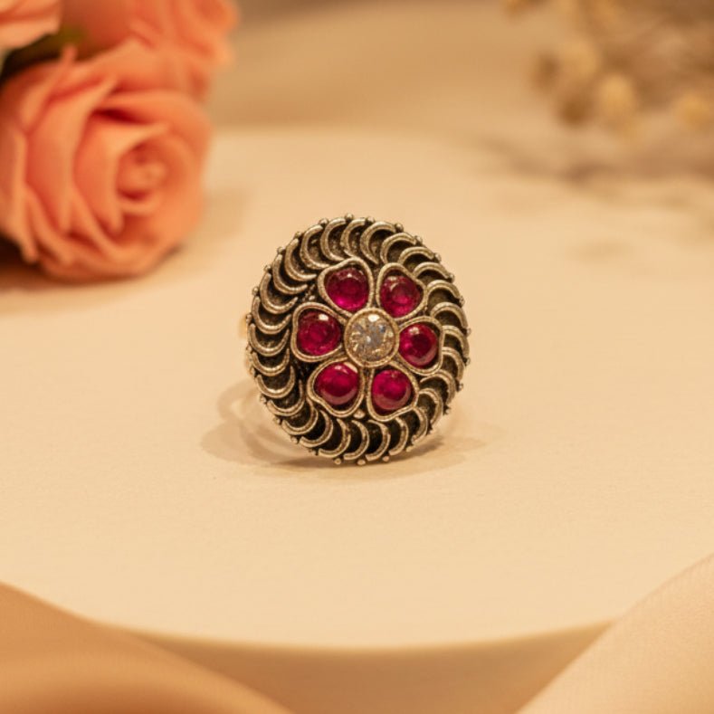 Tarini Ring - Zirak Silver