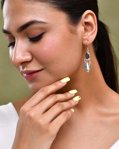 Teardrop Tribal 925 Silver Dangles - Zirak Silver