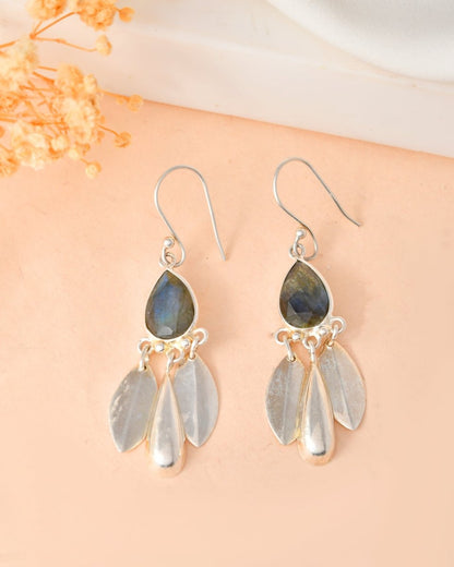 Teardrop Tribal 925 Silver Dangles - Zirak Silver